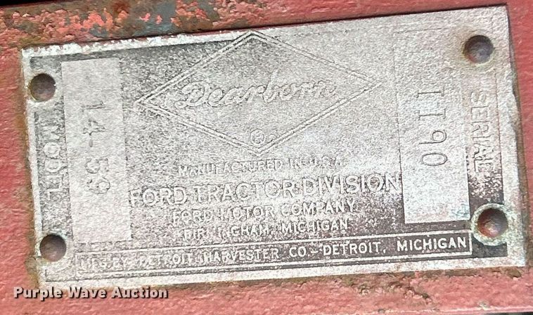 image for item EK2696 Dearborn 14-59 sickle mower