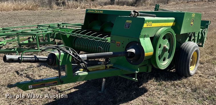image for item EQ1120 2007 John Deere 348W small square baler