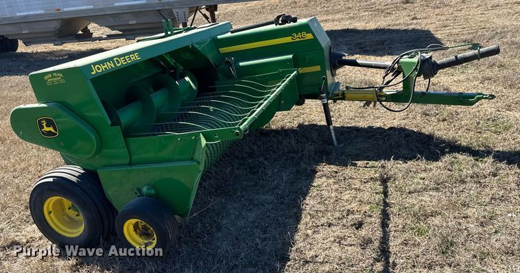 image for item EQ1120 2007 John Deere 348W small square baler