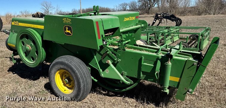 image for item EQ1120 2007 John Deere 348W small square baler