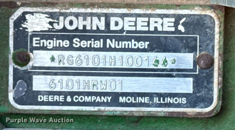 image for item EQ1123 1989 John Deere 8760 4WD tractor