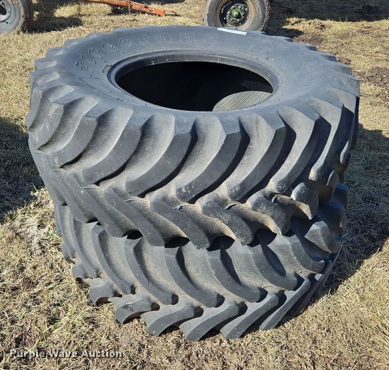 image for item EQ6701 (2) Firestone Super All Traction FWD 18.4-26 tires