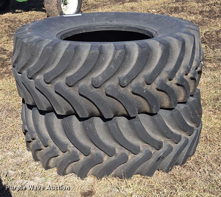 image for item EQ6701 (2) Firestone Super All Traction FWD 18.4-26 tires