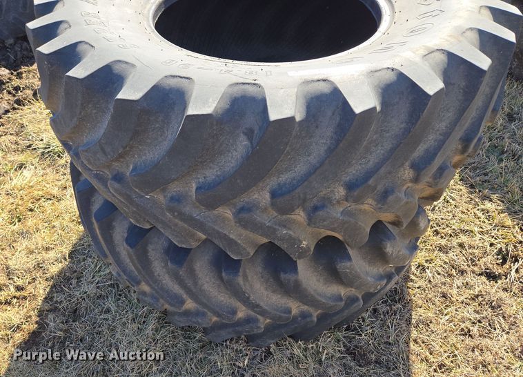 image for item EQ6701 (2) Firestone Super All Traction FWD 18.4-26 tires