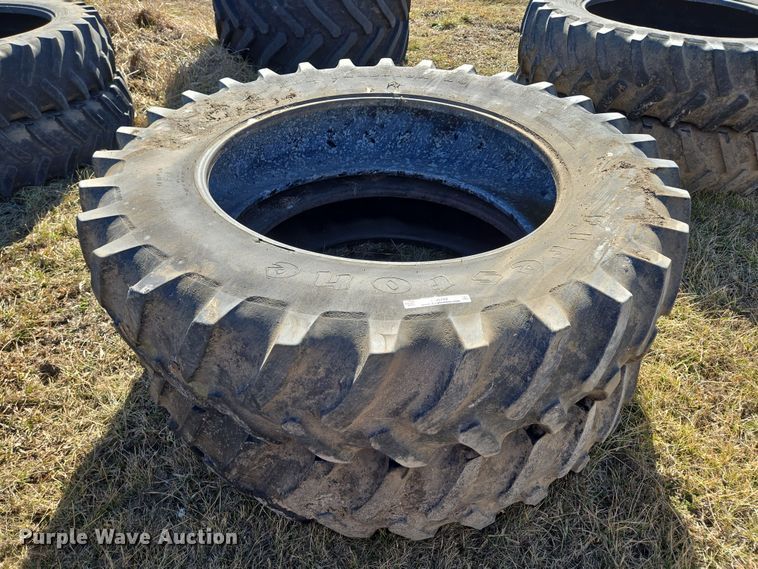 image for item EQ6702 (4) Firestone Radial All Traction 23 18.4R46 tires