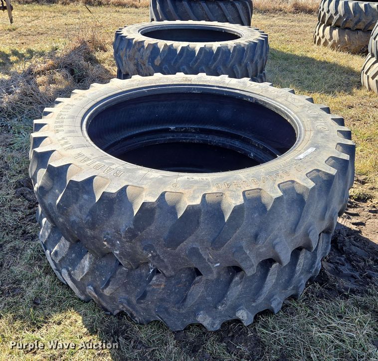 image for item EQ6703 (4) Firestone Radial All Traction 23 420/80R46 tires