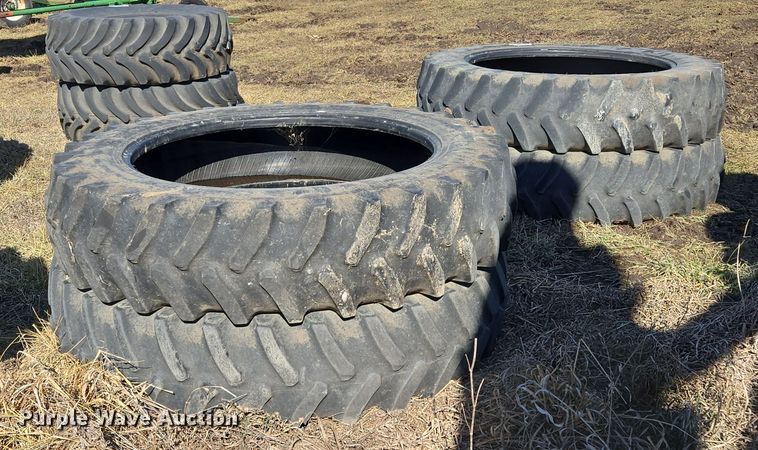 image for item EQ6703 (4) Firestone Radial All Traction 23 420/80R46 tires