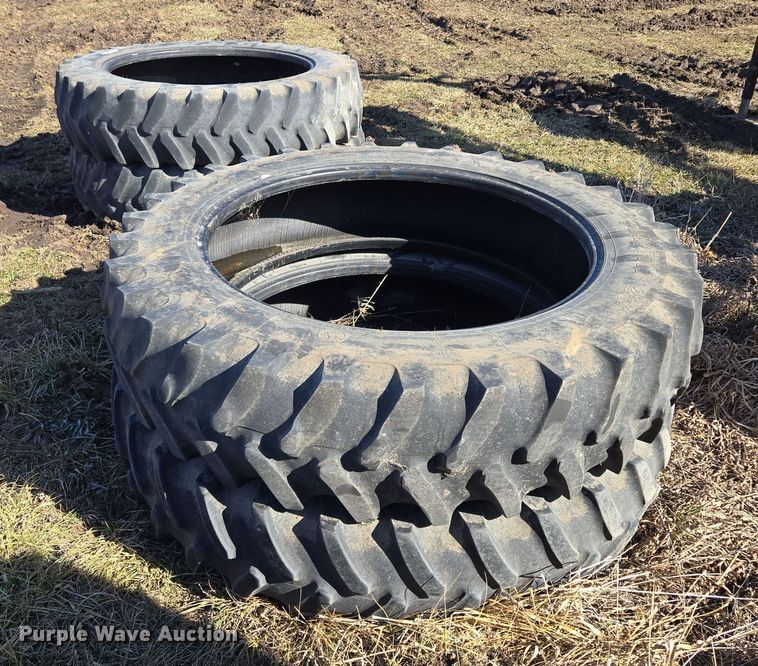 image for item EQ6703 (4) Firestone Radial All Traction 23 420/80R46 tires