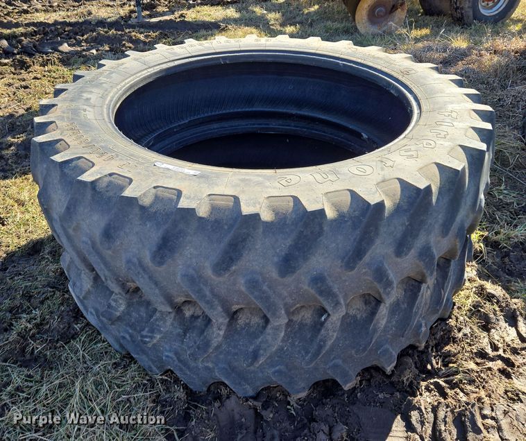 image for item EQ6703 (4) Firestone Radial All Traction 23 420/80R46 tires