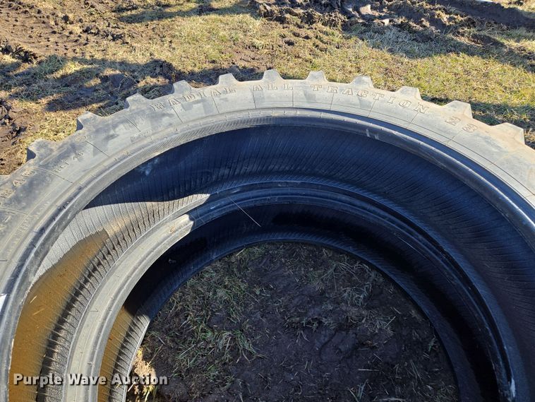 image for item EQ6703 (4) Firestone Radial All Traction 23 420/80R46 tires