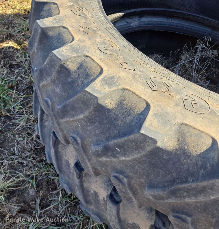 image for item EQ6703 (4) Firestone Radial All Traction 23 420/80R46 tires