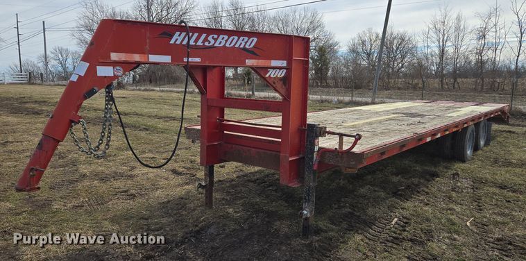 image for item EQ6714 2008 Hillsboro  700 equipment trailer