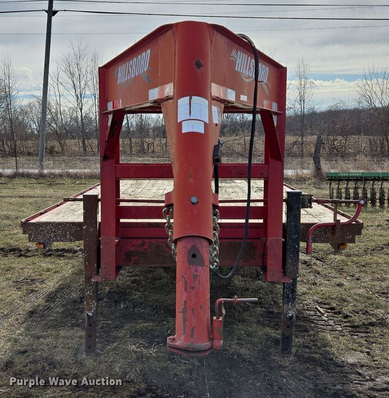 image for item EQ6714 2008 Hillsboro  700 equipment trailer