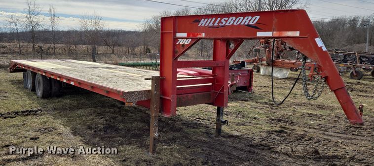 image for item EQ6714 2008 Hillsboro  700 equipment trailer