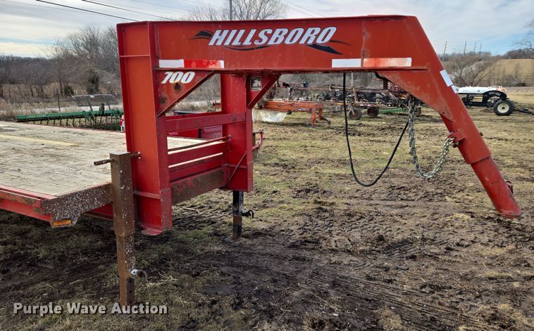 image for item EQ6714 2008 Hillsboro  700 equipment trailer