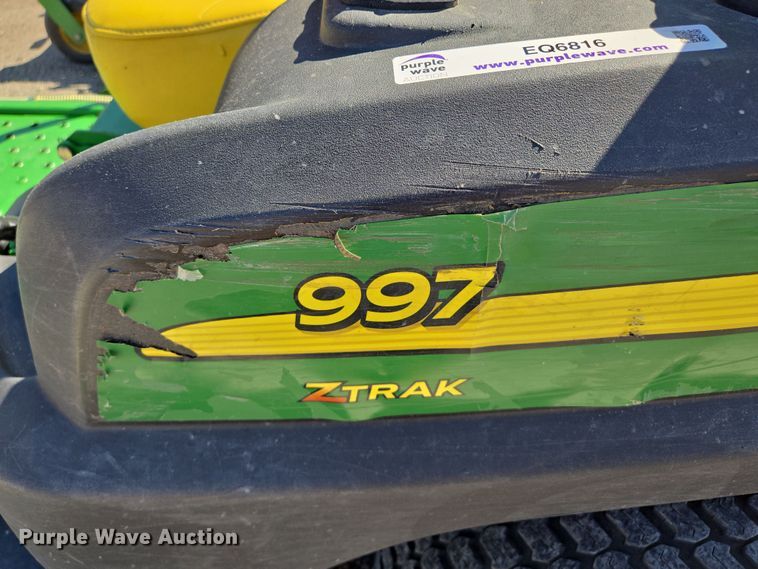 image for item EQ6816 John Deere ZTrak 997 ZTR lawn mower