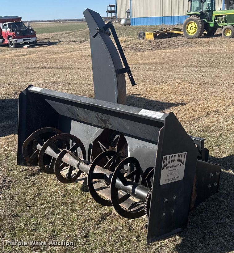 image for item NN9691 Black Max skid steer snow blower