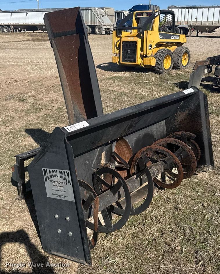 image for item NN9691 Black Max skid steer snow blower