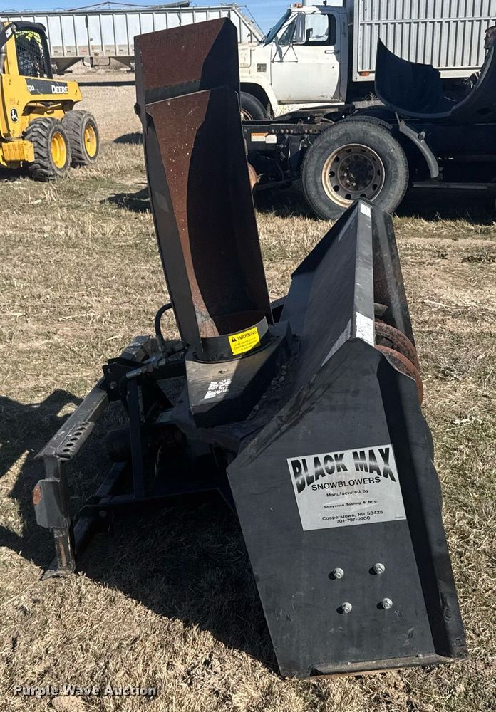 image for item NN9691 Black Max skid steer snow blower