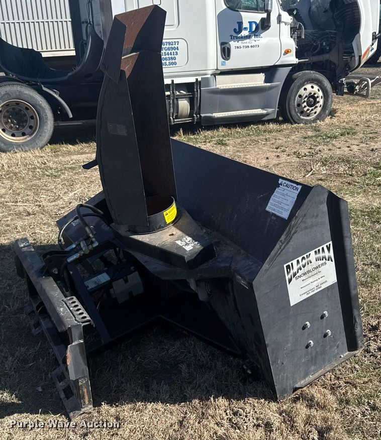 image for item NN9691 Black Max skid steer snow blower