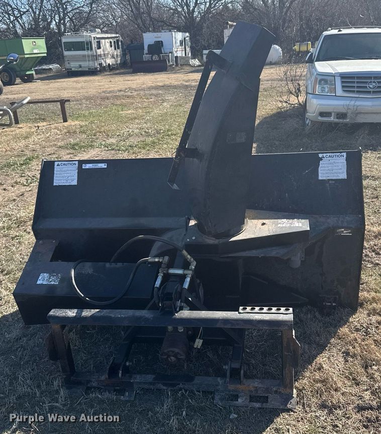 image for item NN9691 Black Max skid steer snow blower