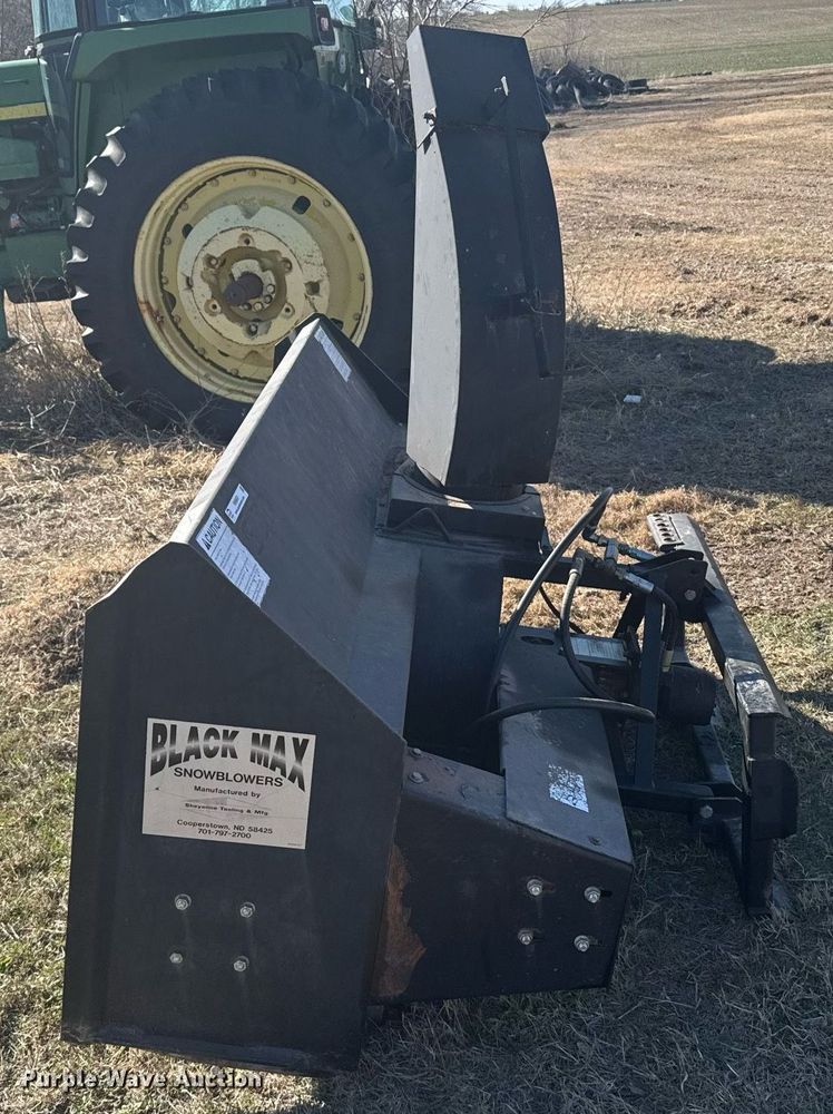 image for item NN9691 Black Max skid steer snow blower