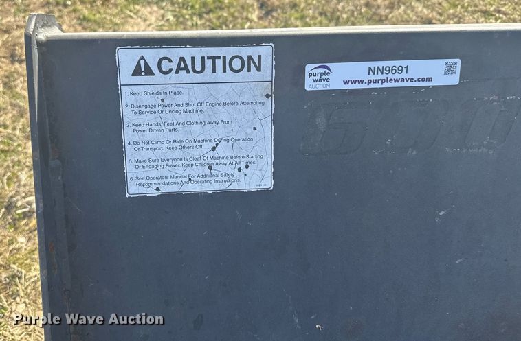 image for item NN9691 Black Max skid steer snow blower