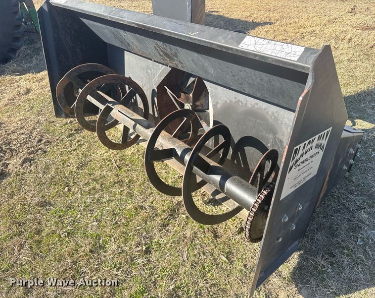 image for item NN9691 Black Max skid steer snow blower