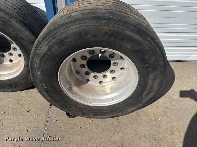 image for item NN9698 (8) 445/50R22.5 tires and wheels