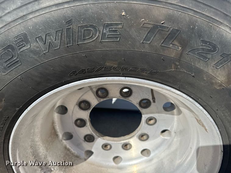 image for item NN9698 (8) 445/50R22.5 tires and wheels