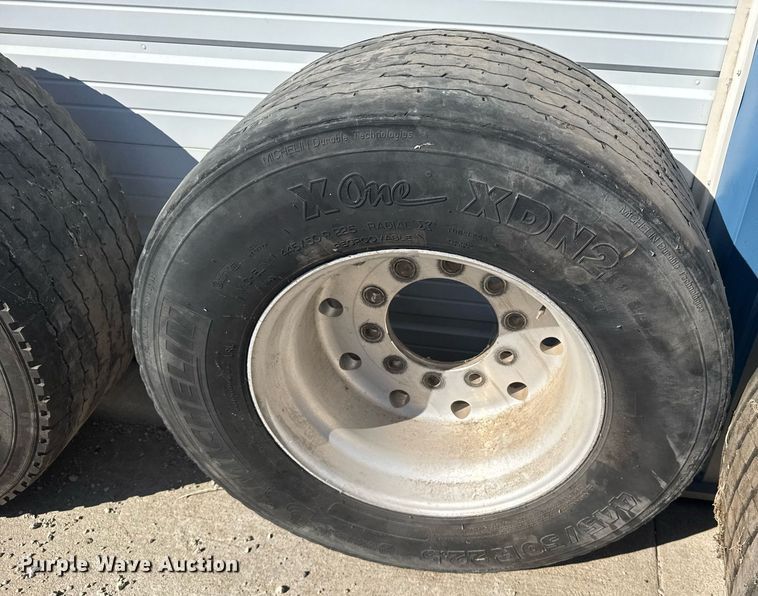 image for item NN9698 (8) 445/50R22.5 tires and wheels