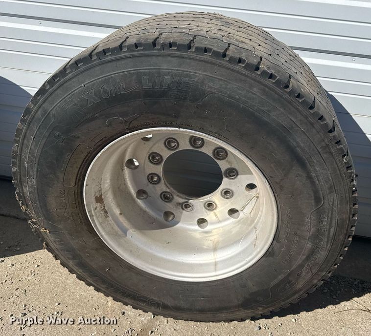 image for item NN9698 (8) 445/50R22.5 tires and wheels