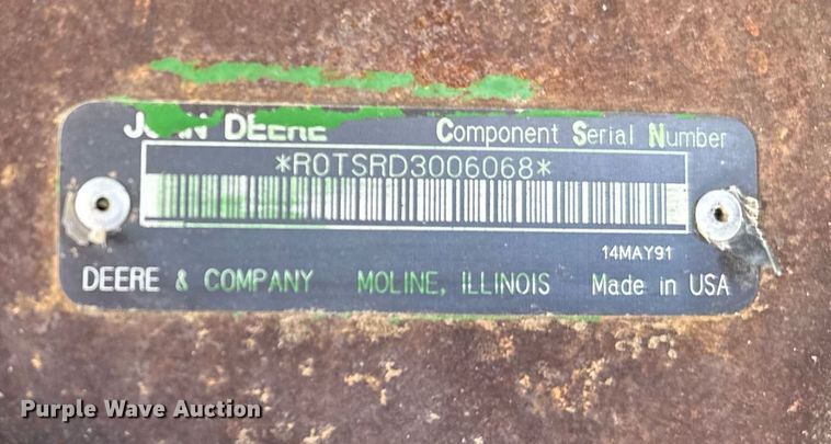 image for item NN9699 1991 John Deere 8760 4WD tractor