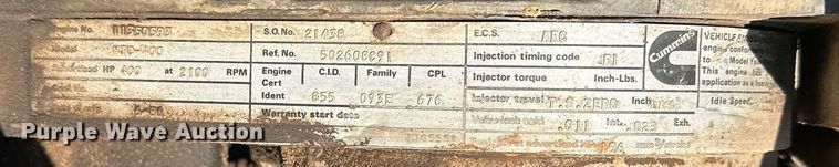 image for item DP6101 1987 International semi truck