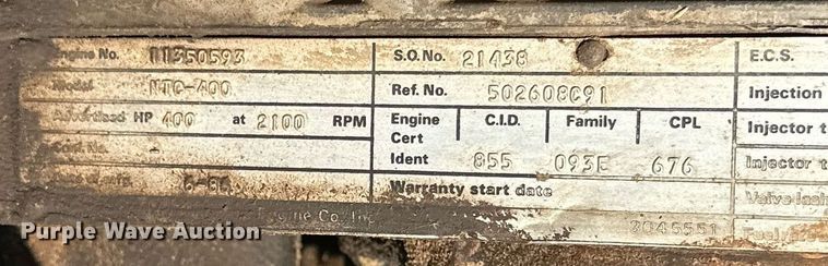 image for item DP6101 1987 International semi truck