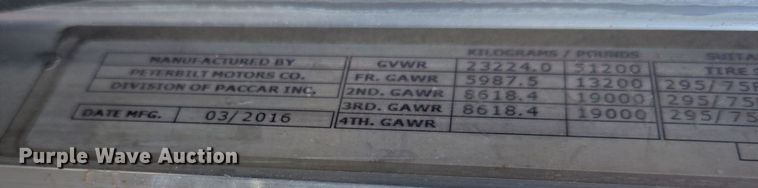 image for item DP6204 2017 Peterbilt MX-13 semi truck