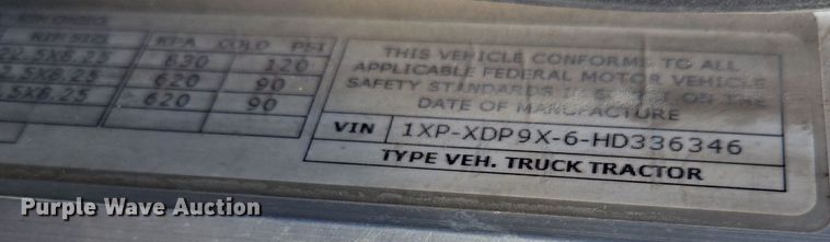 image for item DP6204 2017 Peterbilt MX-13 semi truck