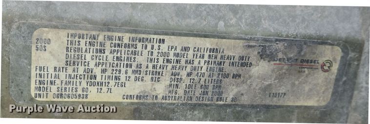 image for item DS5295 2002 Freightliner Columbia semi truck