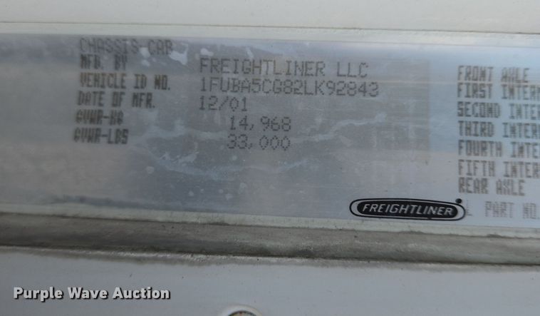 image for item DS5295 2002 Freightliner Columbia semi truck