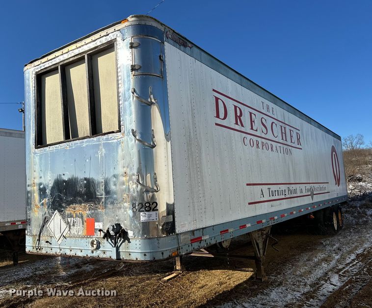 image for item DV1841 1989 Great Dane 7011TZ-1PW dry van trailer