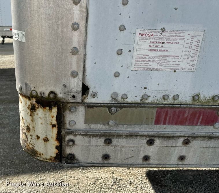 image for item DV1843 1998 Wabash dry van trailer