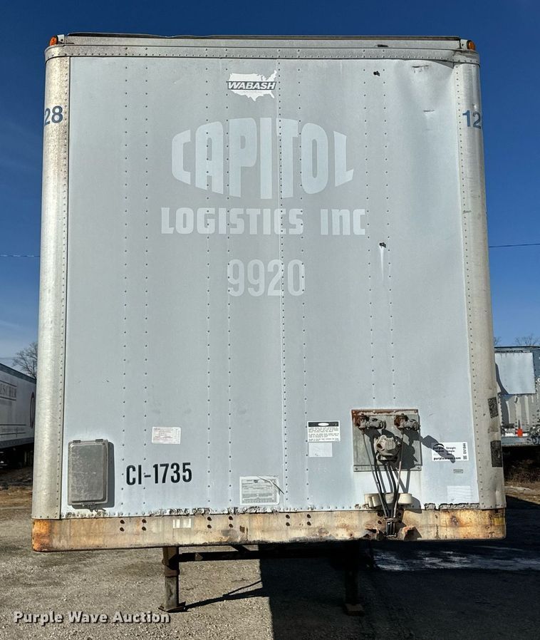 image for item DV1844 1999 Wabash dry van trailer