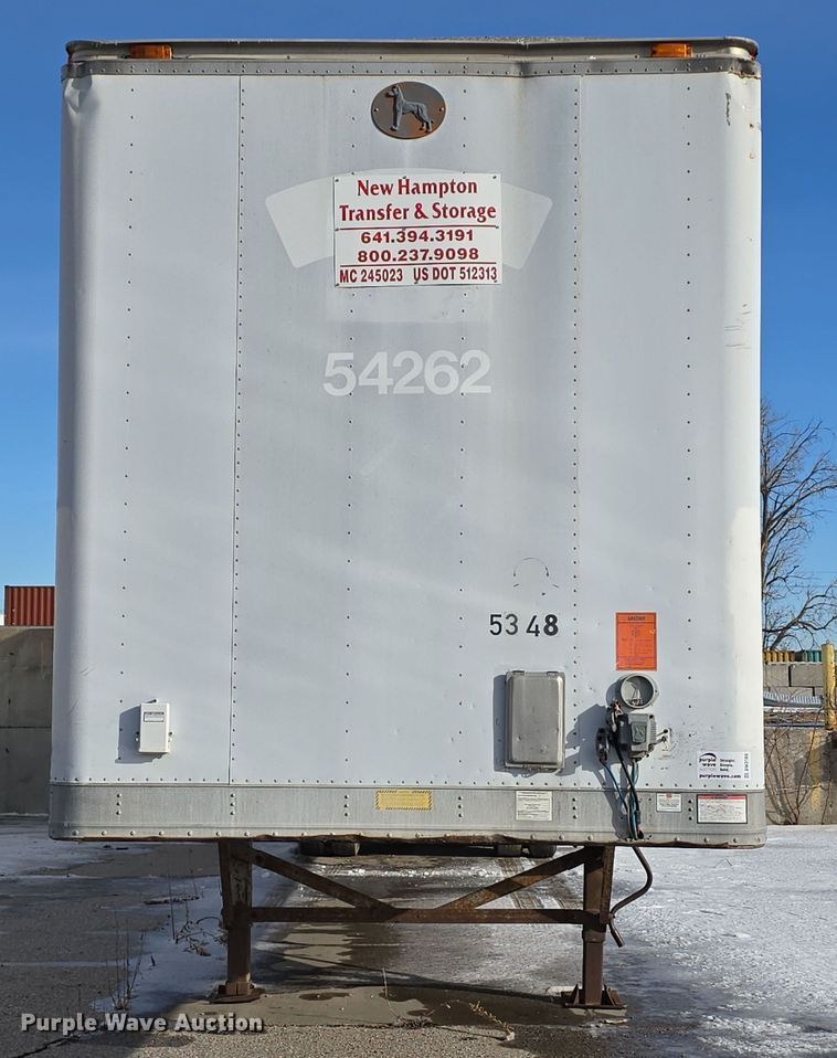 image for item DW3189 1998 Great Dane 7411TJWA dry van trailer