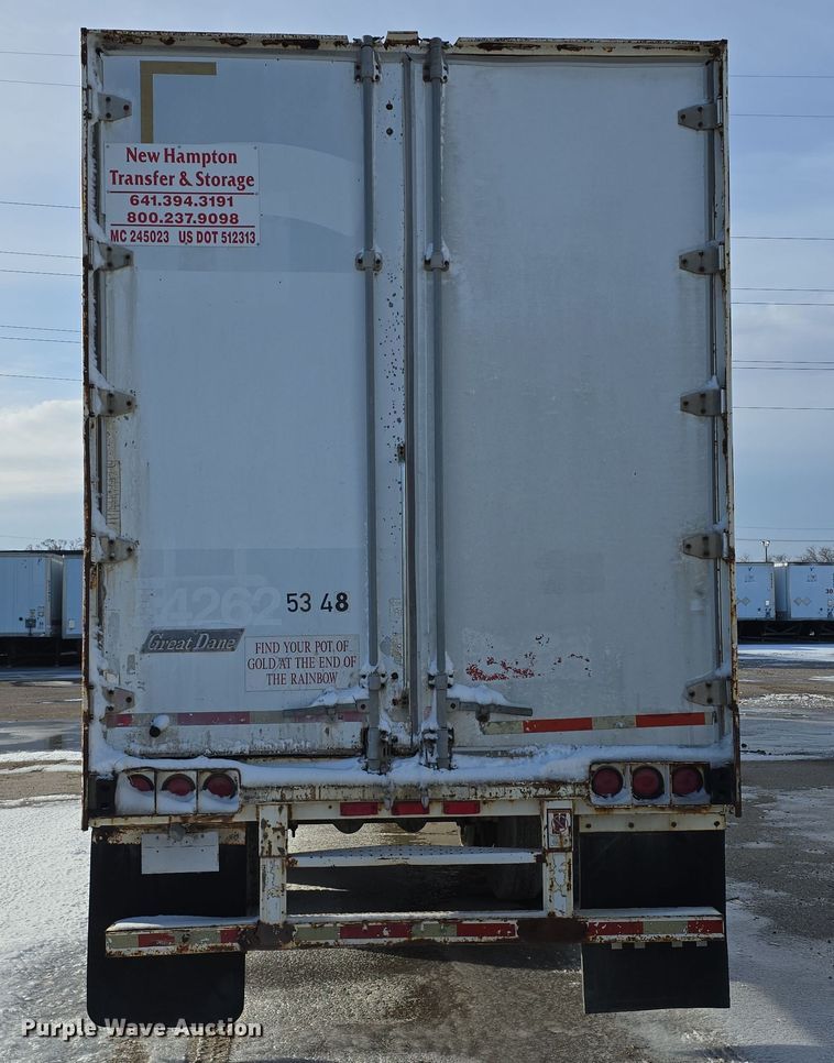 image for item DW3189 1998 Great Dane 7411TJWA dry van trailer