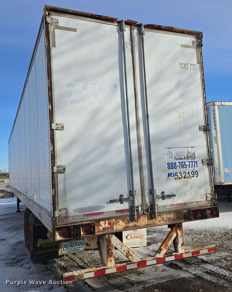 image for item DW3190 2001 Trail Mobile dry van trailer