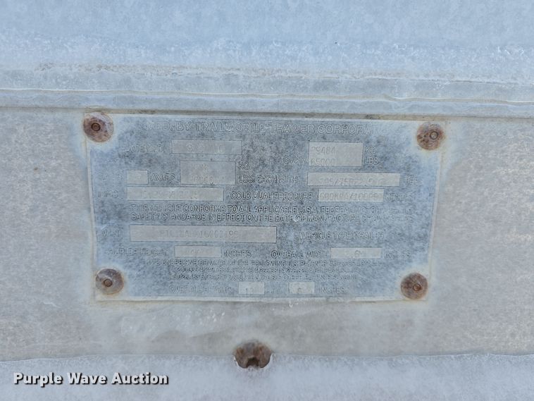 image for item DW3190 2001 Trail Mobile dry van trailer