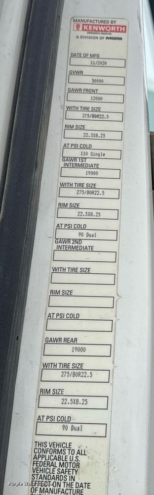 image for item DY7002 2021 Kenworth T880 semi truck