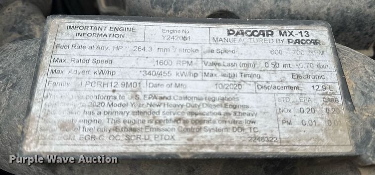 image for item DY7003 2021 Kenworth T880 semi truck