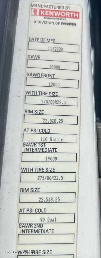 image for item DY7004 2021 Kenworth T880 semi truck