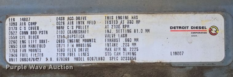 image for item EC4014 1999 Oshkosh H-2718B sweeper